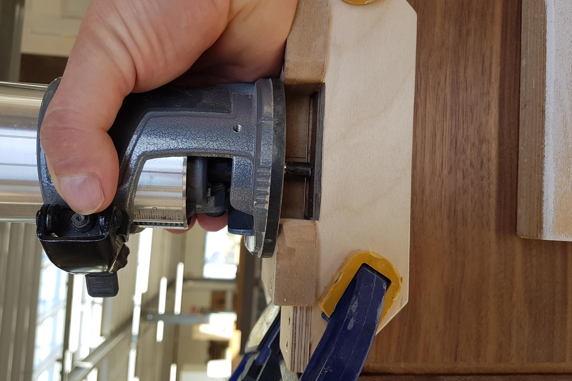 How we fit hinges to all our bespoke cabinets