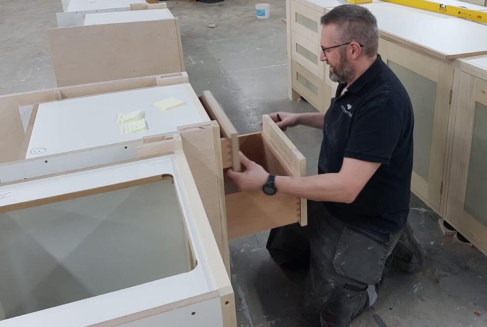 Our highly skilled furniture and cabinet makers ensure that everything is finished to the highest standards