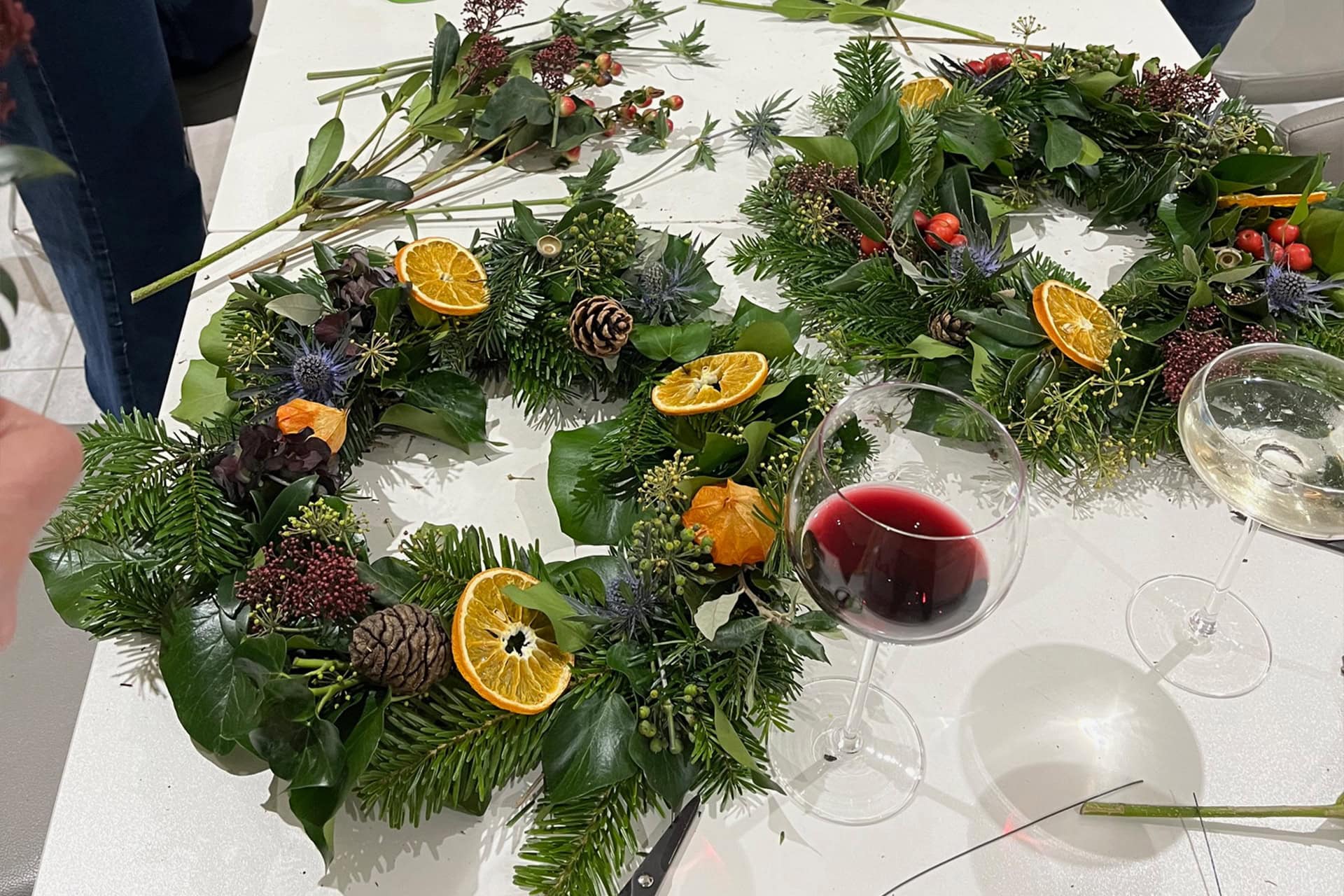 wreath making workshop