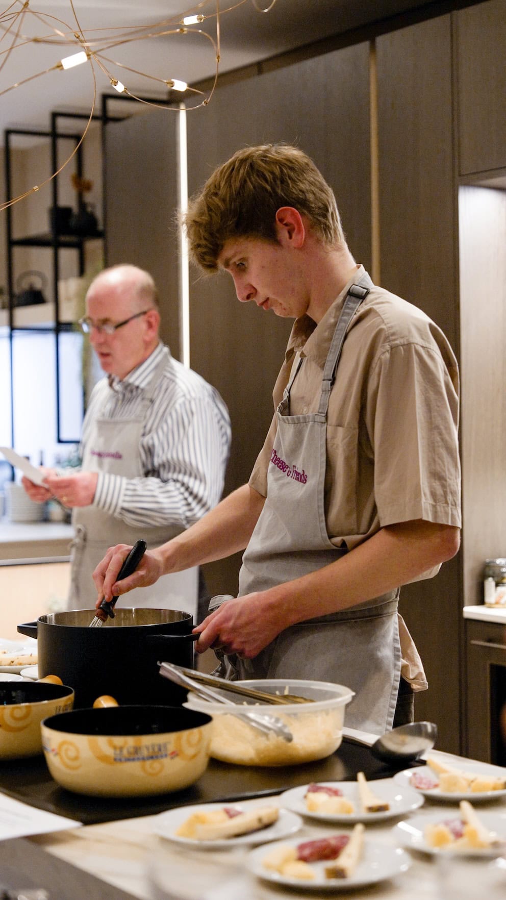 cheese and wine evening at sheffield showroom 19