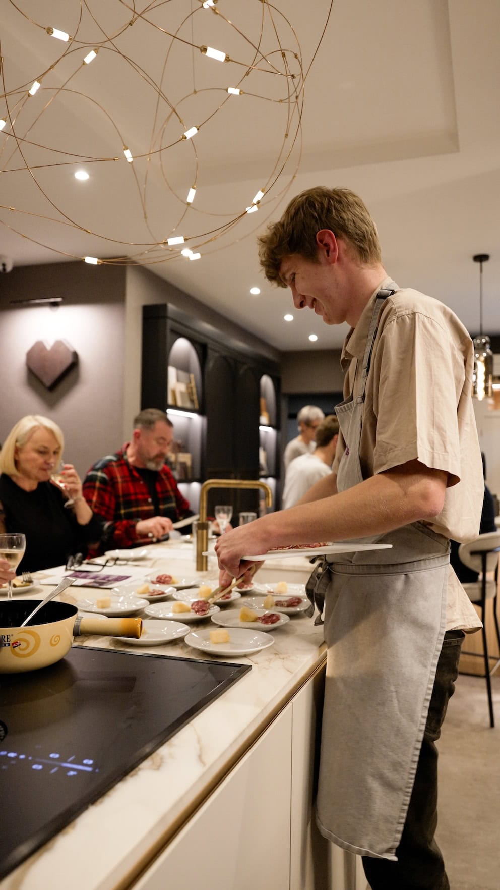 cheese and wine evening at sheffield showroom 58