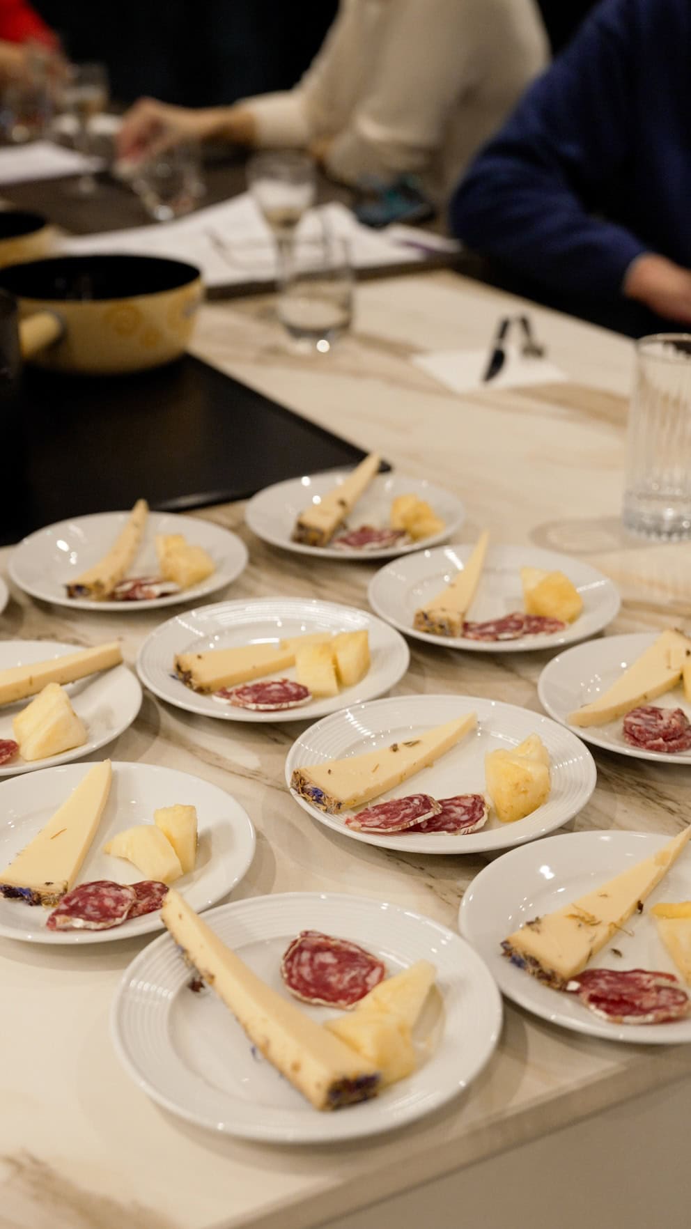 cheese and wine evening at sheffield showroom 62