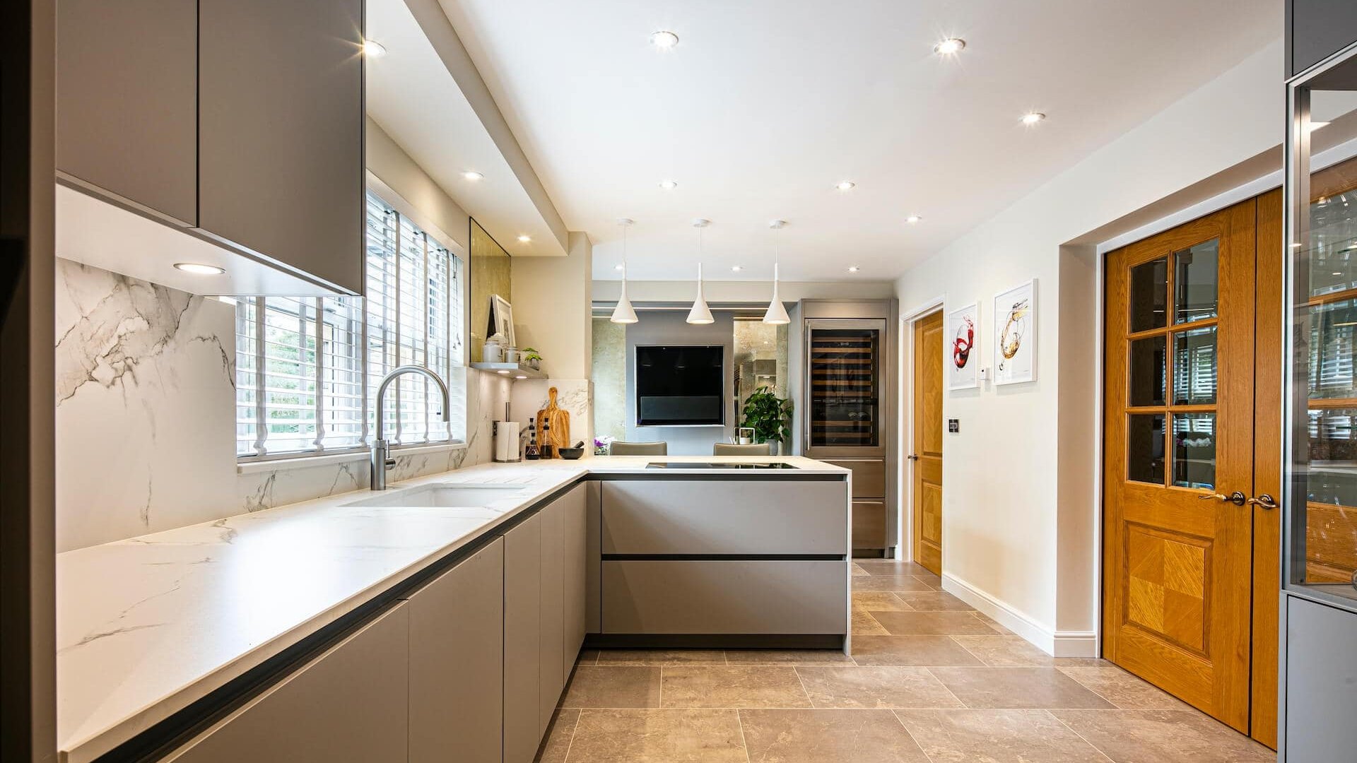 A light, contemporary style kitchen